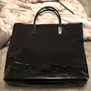 Black oversized Burberry Bag
